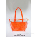 2014 New Style PVC Beach Bag with Removable Pochette Inside